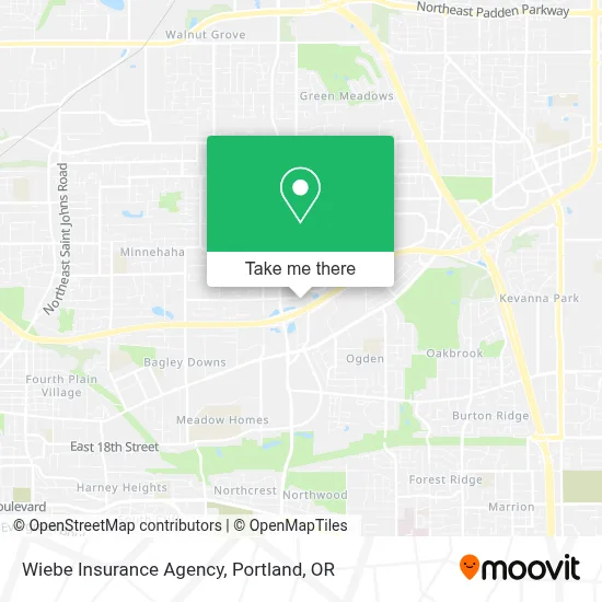 Wiebe Insurance Agency map