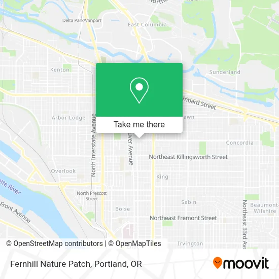 Fernhill Nature Patch map