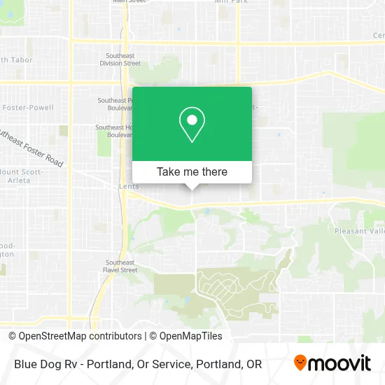 Blue Dog Rv - Portland, Or Service map