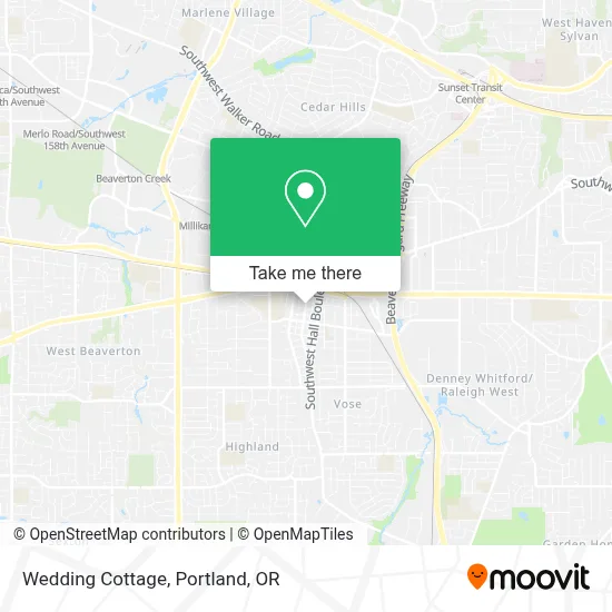 Wedding Cottage map