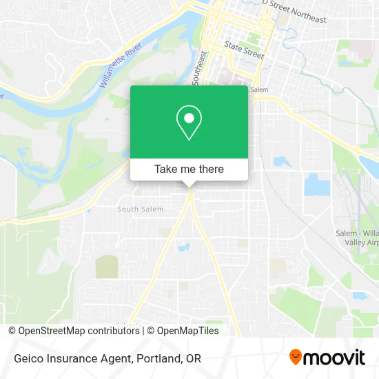 Geico Insurance Agent map