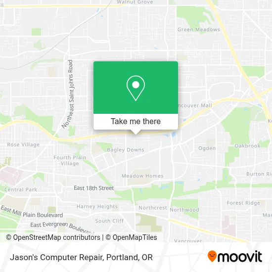 Jason's Computer Repair map
