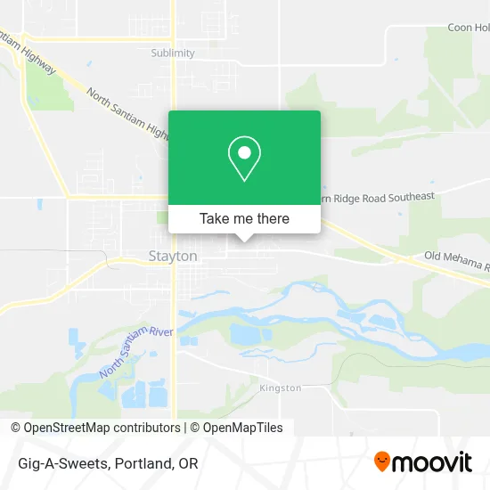 Gig-A-Sweets map