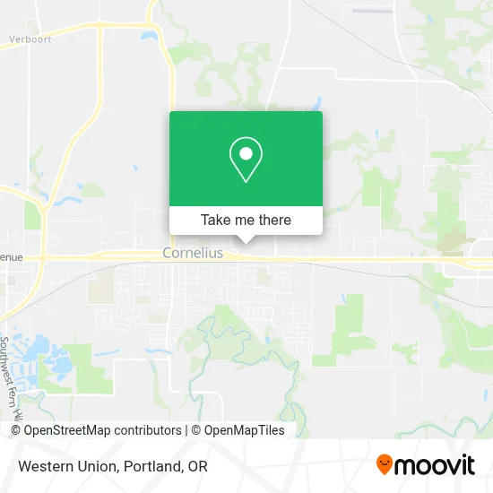 Western Union map