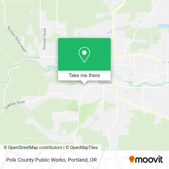 Polk County Public Works map
