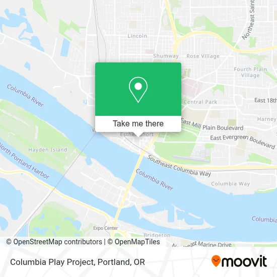 Columbia Play Project map