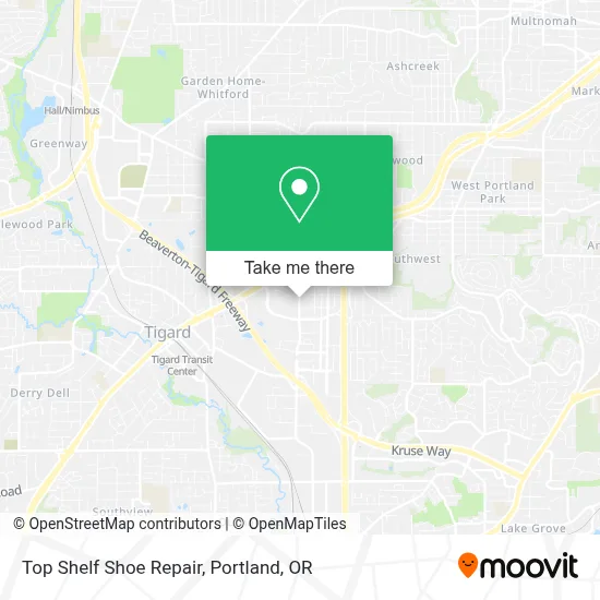 Top Shelf Shoe Repair map
