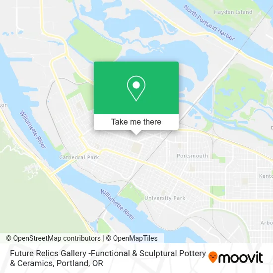 Future Relics Gallery -Functional & Sculptural Pottery & Ceramics map
