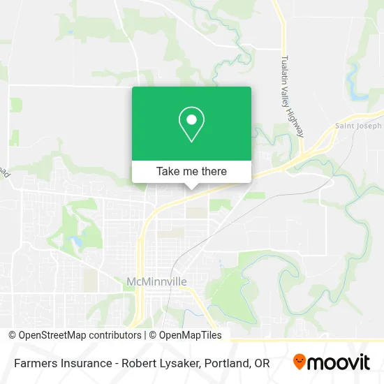 Farmers Insurance - Robert Lysaker map