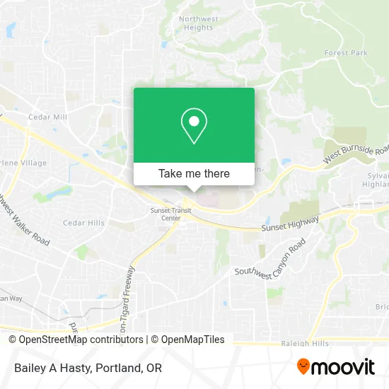 Bailey A Hasty map