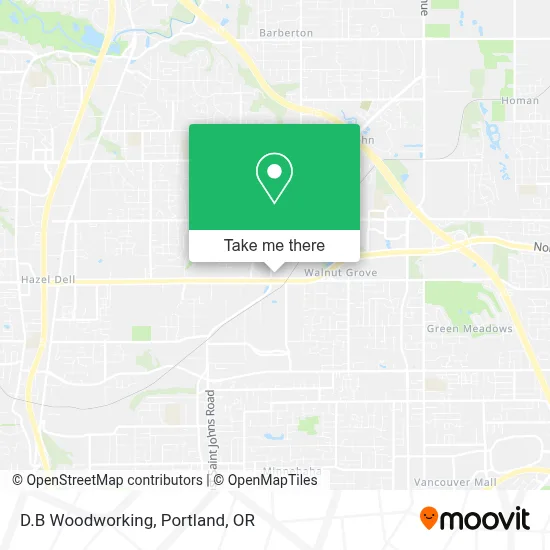 D.B Woodworking map