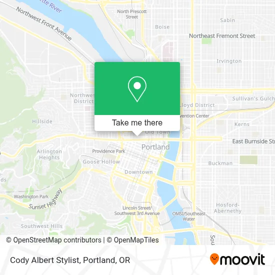 Cody Albert Stylist map