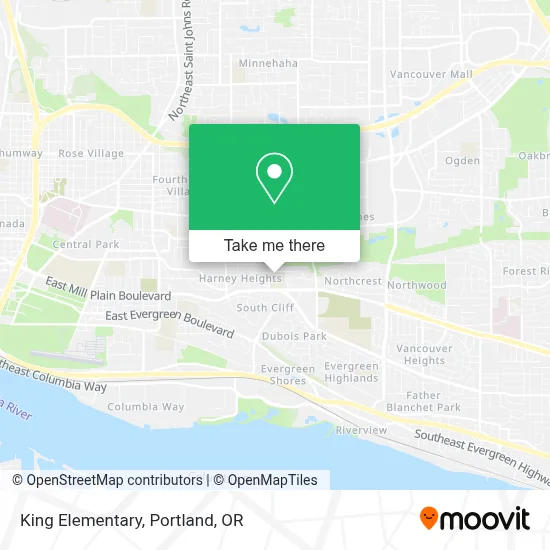 King Elementary map