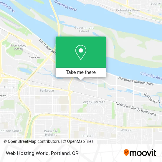 Web Hosting World map