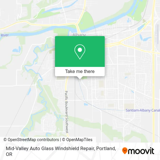 Mid-Valley Auto Glass Windshield Repair map