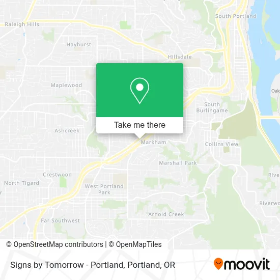 Signs by Tomorrow - Portland map