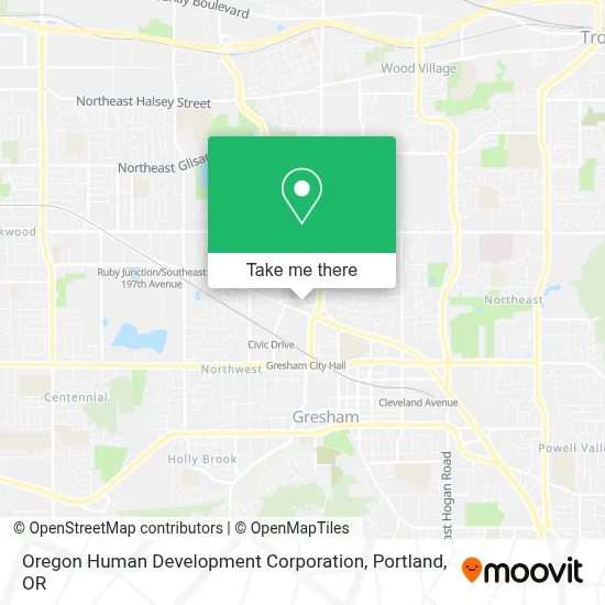 Oregon Human Development Corporation map