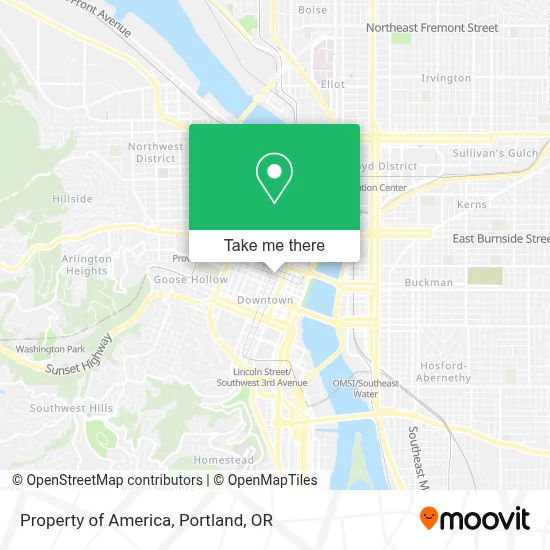 Property of America map