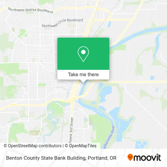 Benton County State Bank Building map