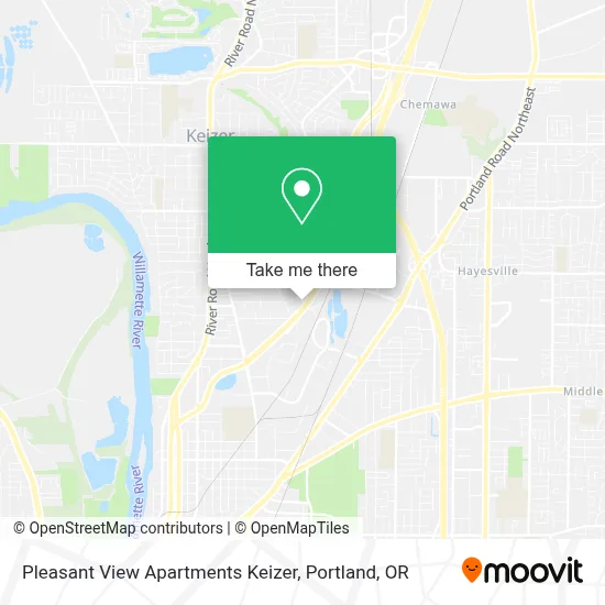 Pleasant View Apartments Keizer map