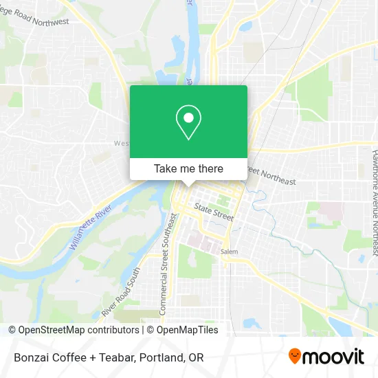 Bonzai Coffee + Teabar map