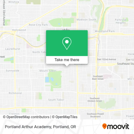 Portland Arthur Academy map
