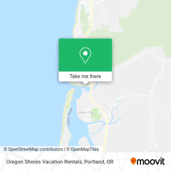 Oregon Shores Vacation Rentals map