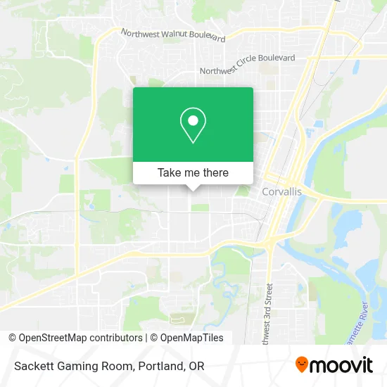 Sackett Gaming Room map