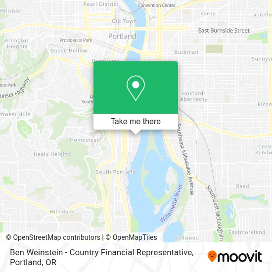 Ben Weinstein - Country Financial Representative map