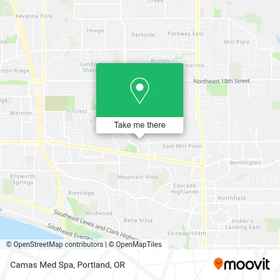 Camas Med Spa map