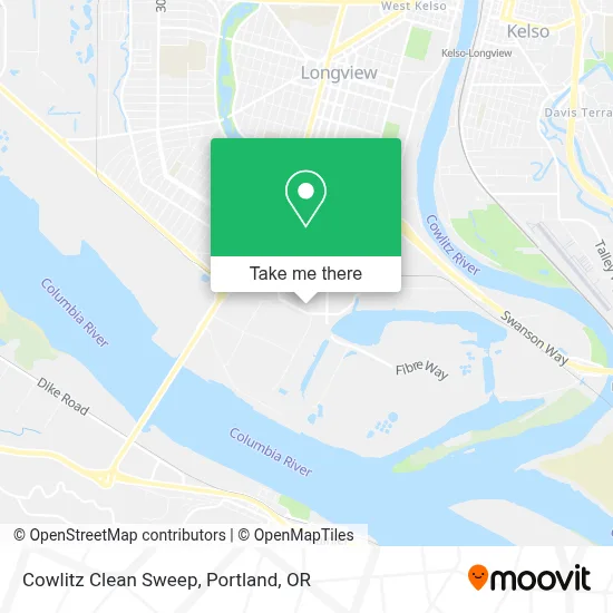 Cowlitz Clean Sweep map