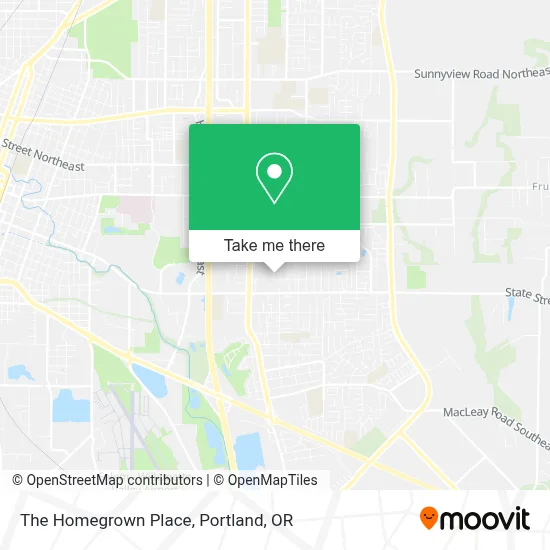 The Homegrown Place map