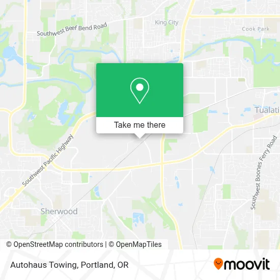 Autohaus Towing map
