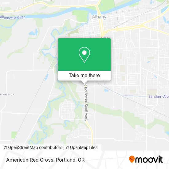 American Red Cross map