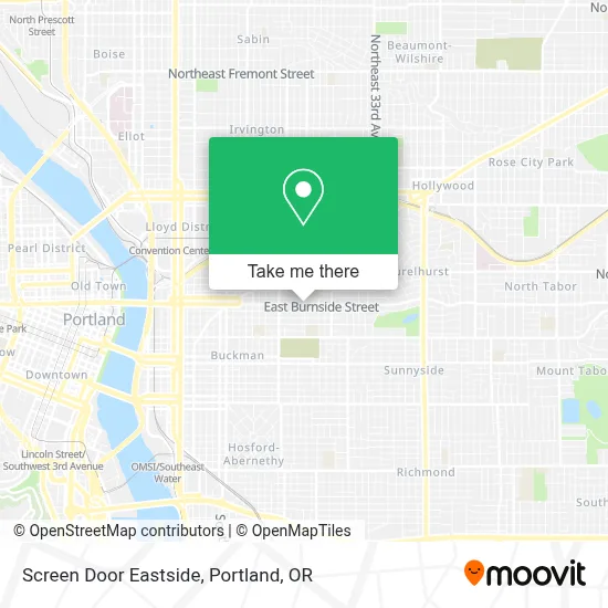 Screen Door Eastside map