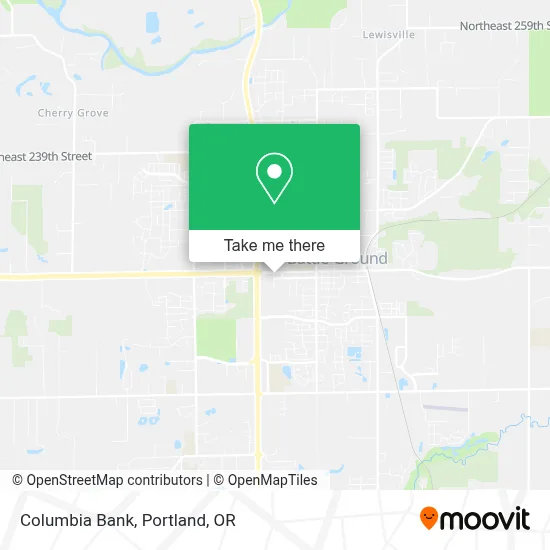 Columbia Bank map