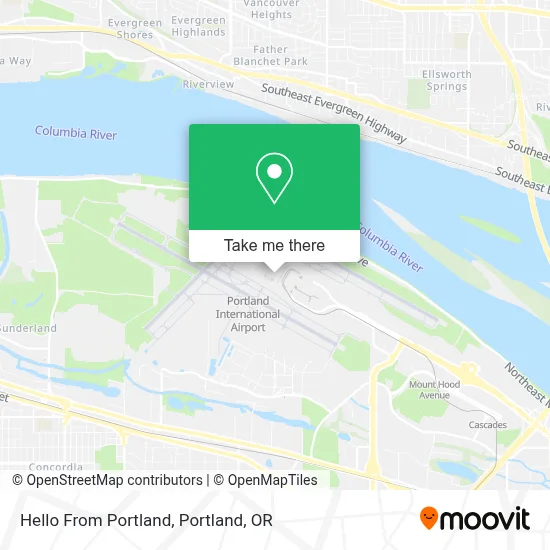 Hello From Portland map
