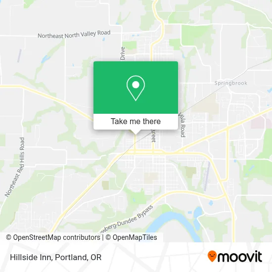 Hillside Inn map