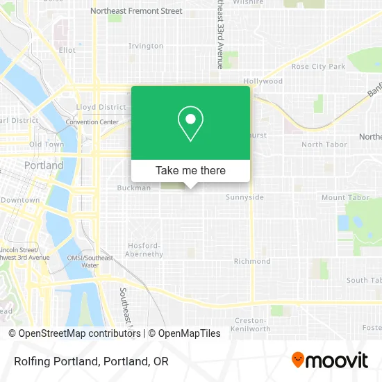 Rolfing Portland map
