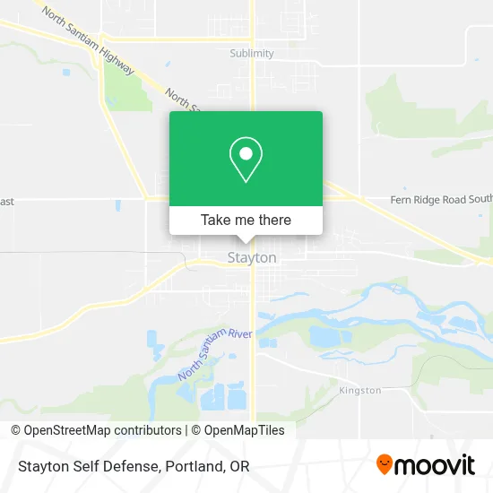 Stayton Self Defense map