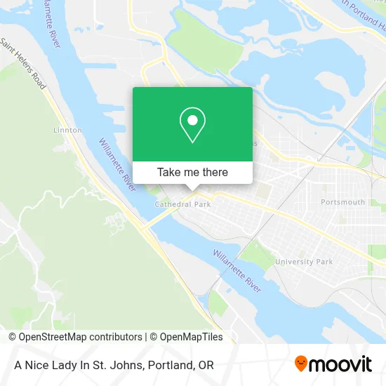 A Nice Lady In St. Johns map