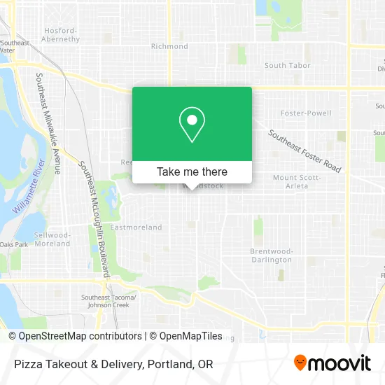 Pizza Takeout & Delivery map