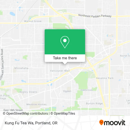 Kung Fu Tea Wa map