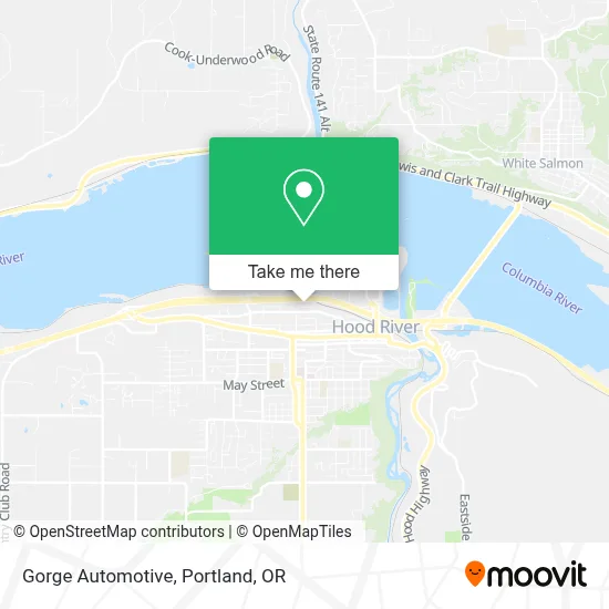 Gorge Automotive map