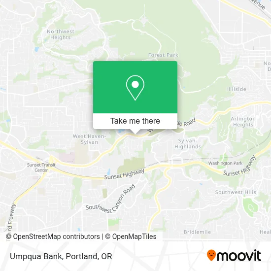 Umpqua Bank map