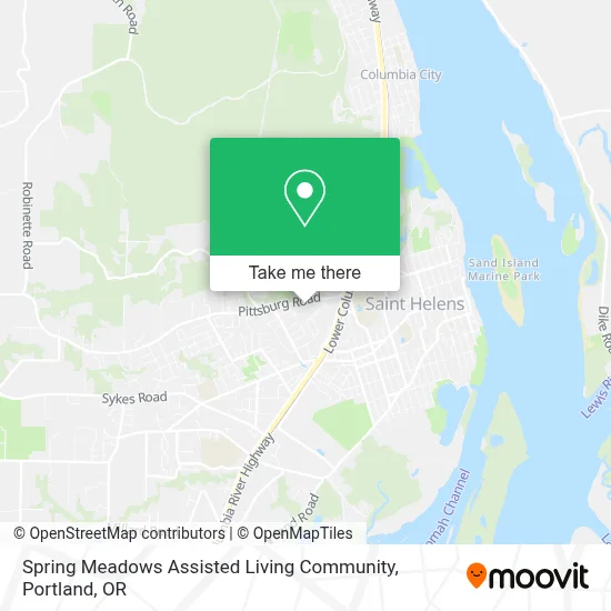 Spring Meadows Assisted Living Community map