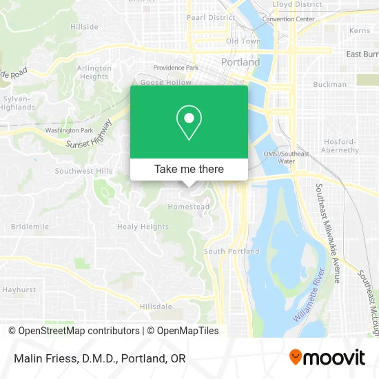 Malin Friess, D.M.D. map