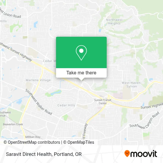 Saravit Direct Health map