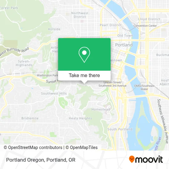 Portland Oregon map
