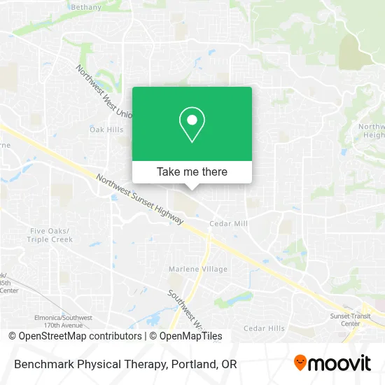 Benchmark Physical Therapy map